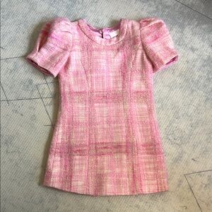 LoveShackFancy Pink Plaid Dress